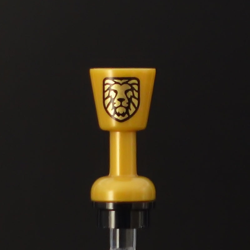 Goblet Lion Emblem Print