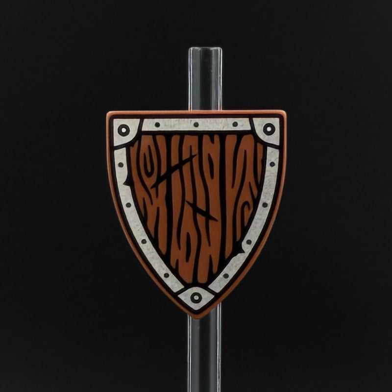 Wood Shield Triangular Print