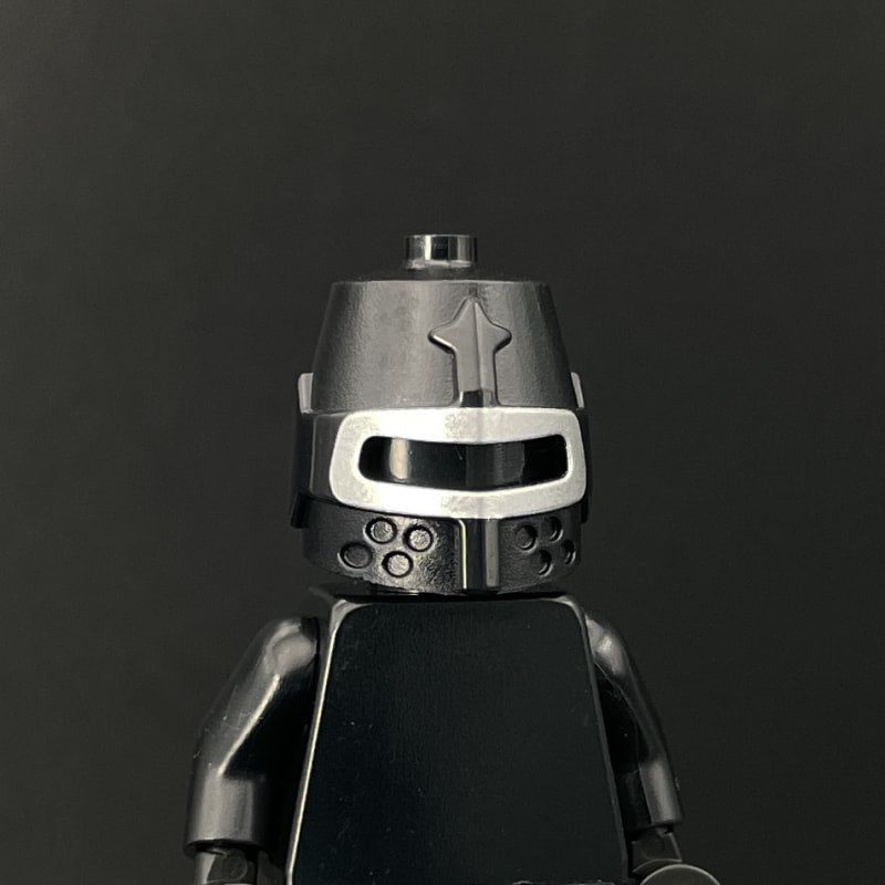 Knight Helmet with Outline Print