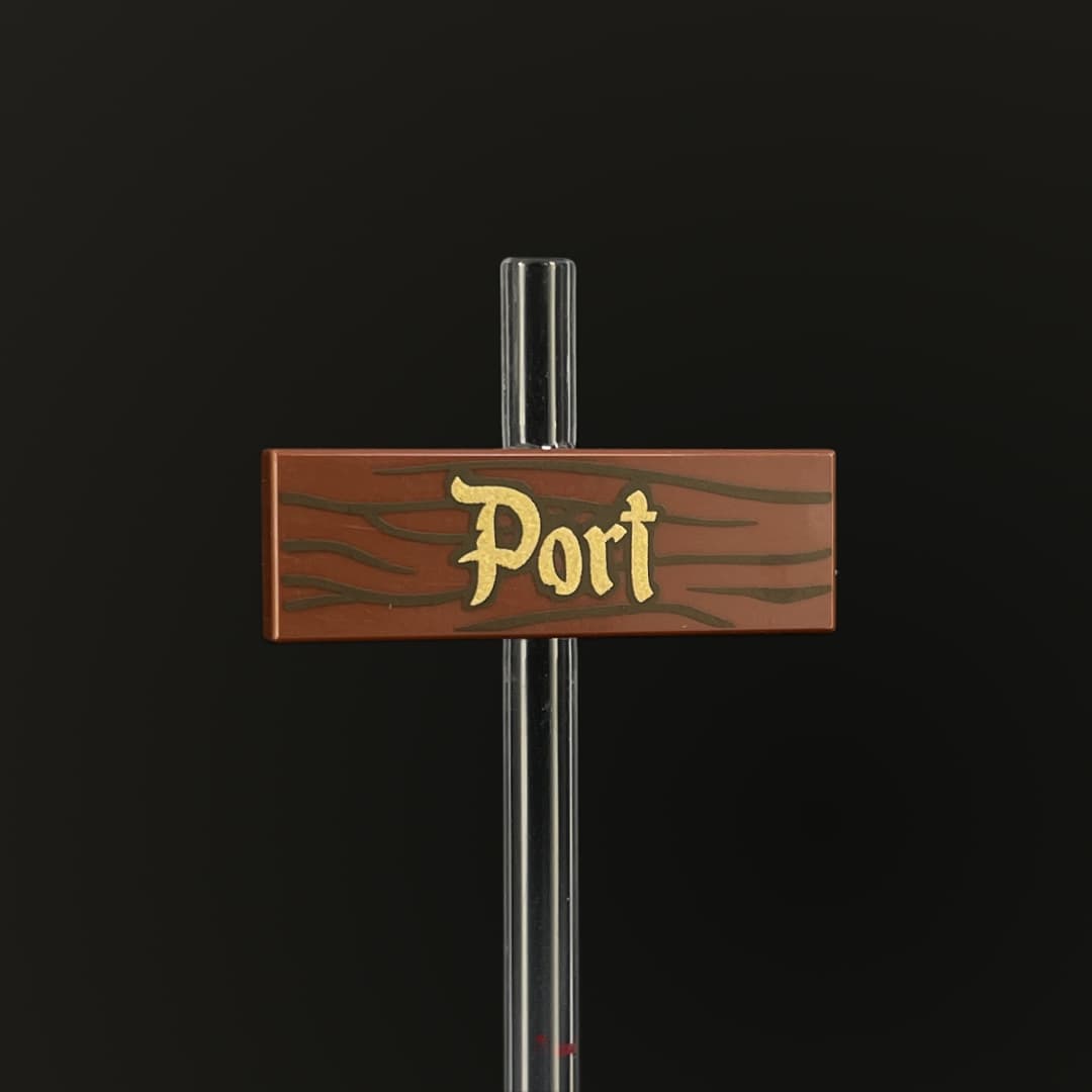 Port Road Sign Print