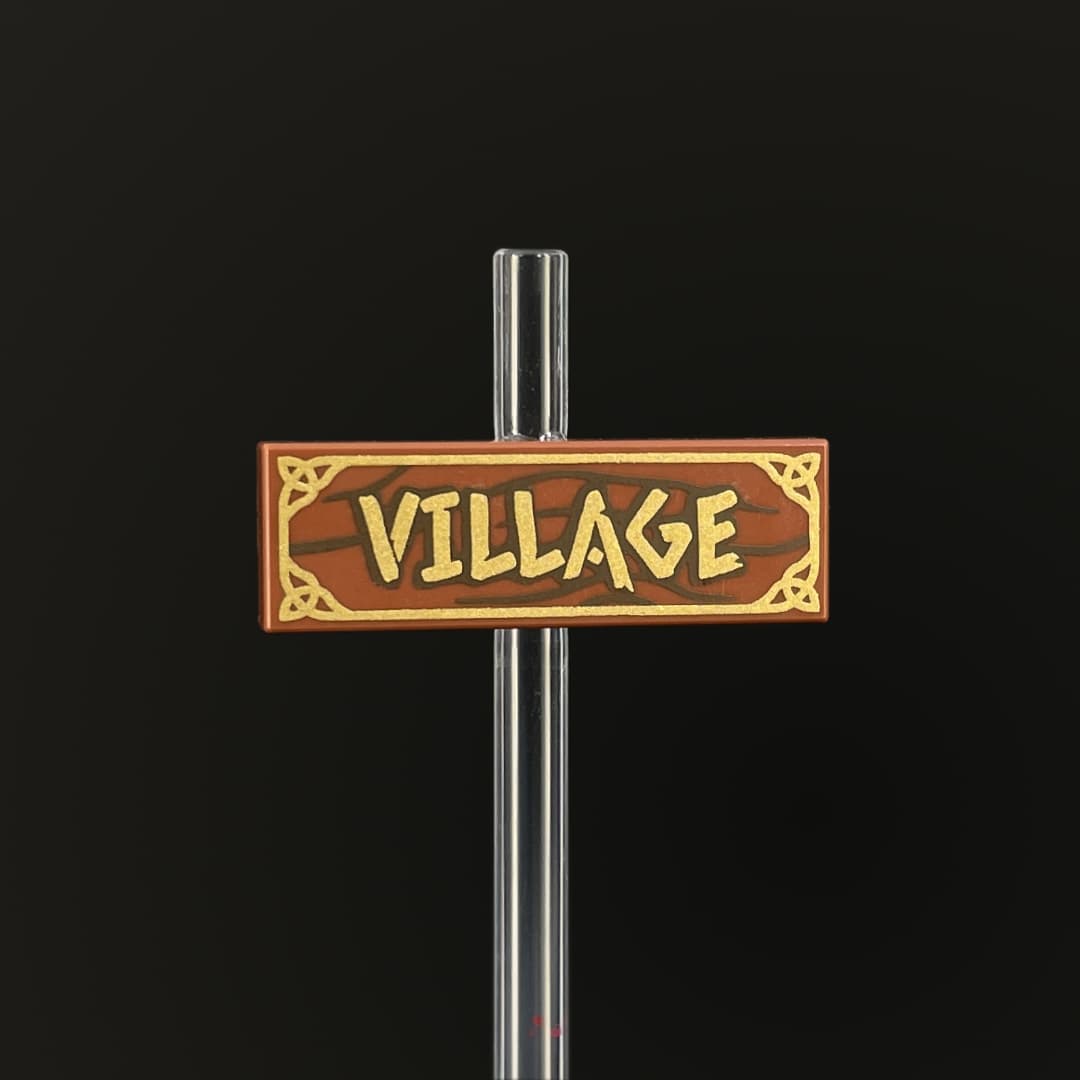 Village Road Sign Print