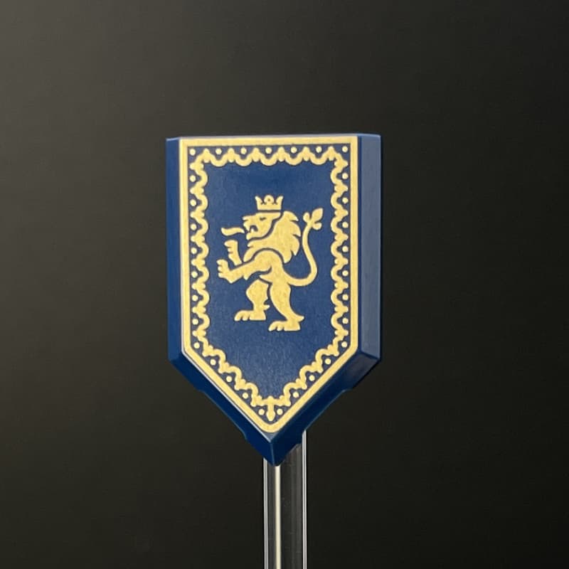 Lion Crest Decorated Banner Print