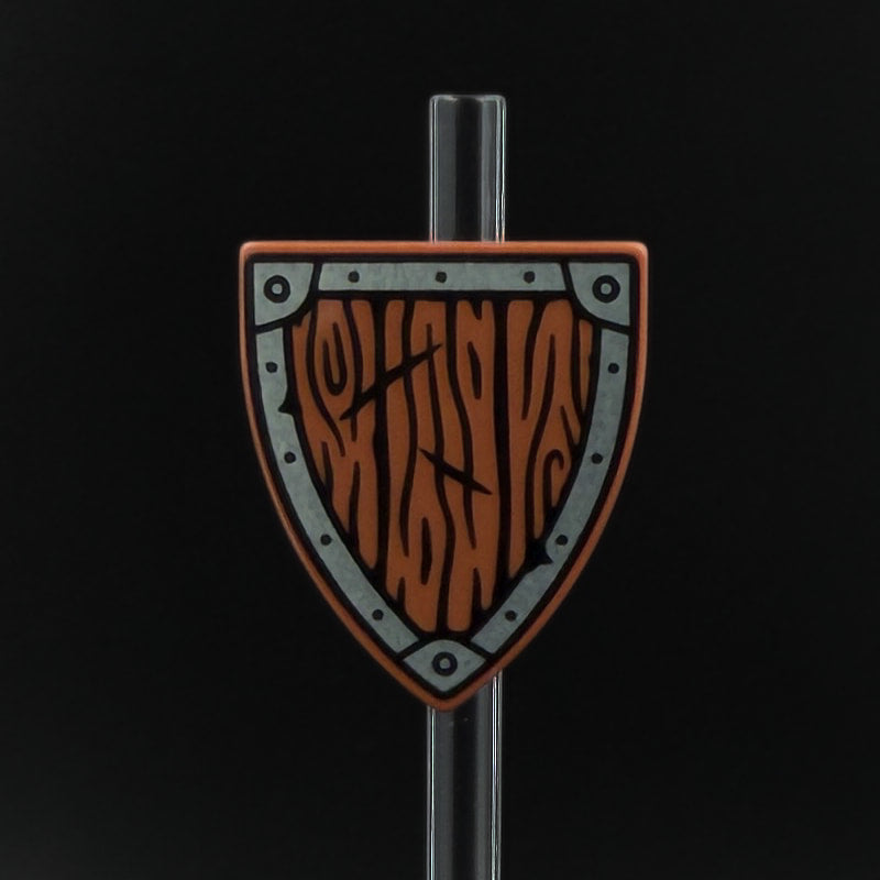 Wood Shield Triangular Print