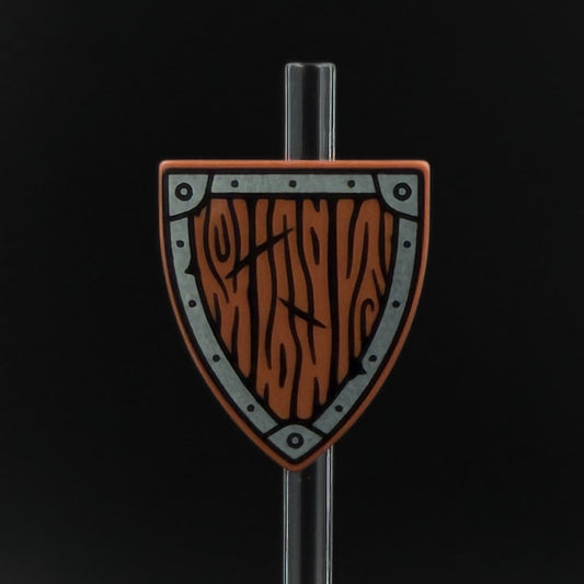 Wood Shield Triangular Print