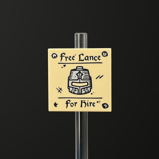 Free Lance for Hire Print
