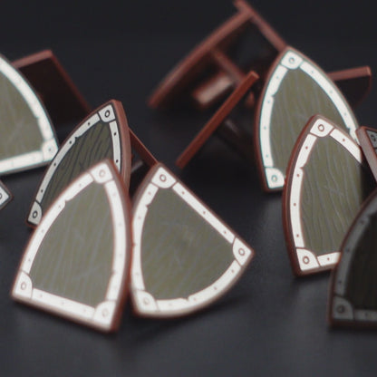 Wood Shield Triangular Print